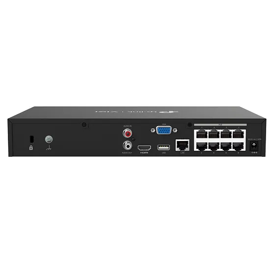 [NVR1008H-8MP] Vigi By TP-Link - NVR IP 8 Canales 8 Puertos PoE+ Salida de Vídeo HDMI 4K H.265+ ONVIF