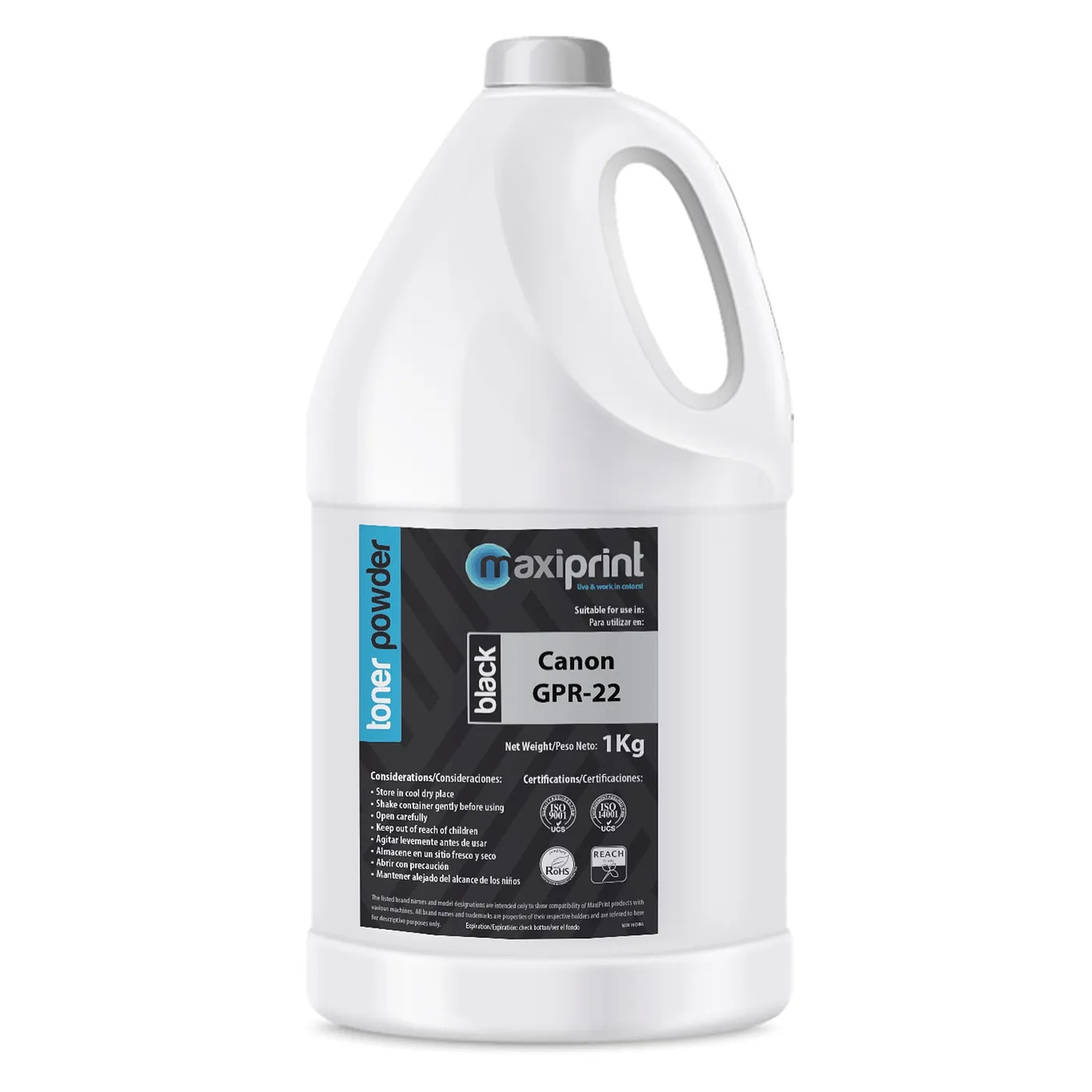 [100191] [PTU004K] Maxiprint - Polvo Toner Compatible HP GPR-22 Negro