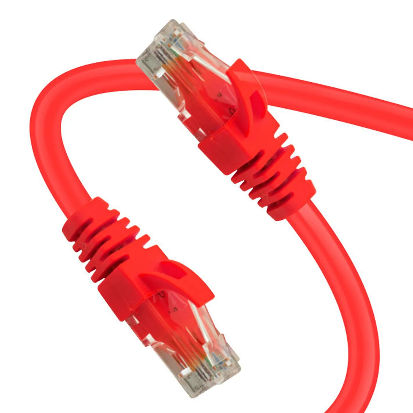 [021899] [LP-PCC650CM-R] Wiretech - Patch Cord UTP -CCA- Rojo CAT6 (Categoria 6) 50 CM [Unidad]