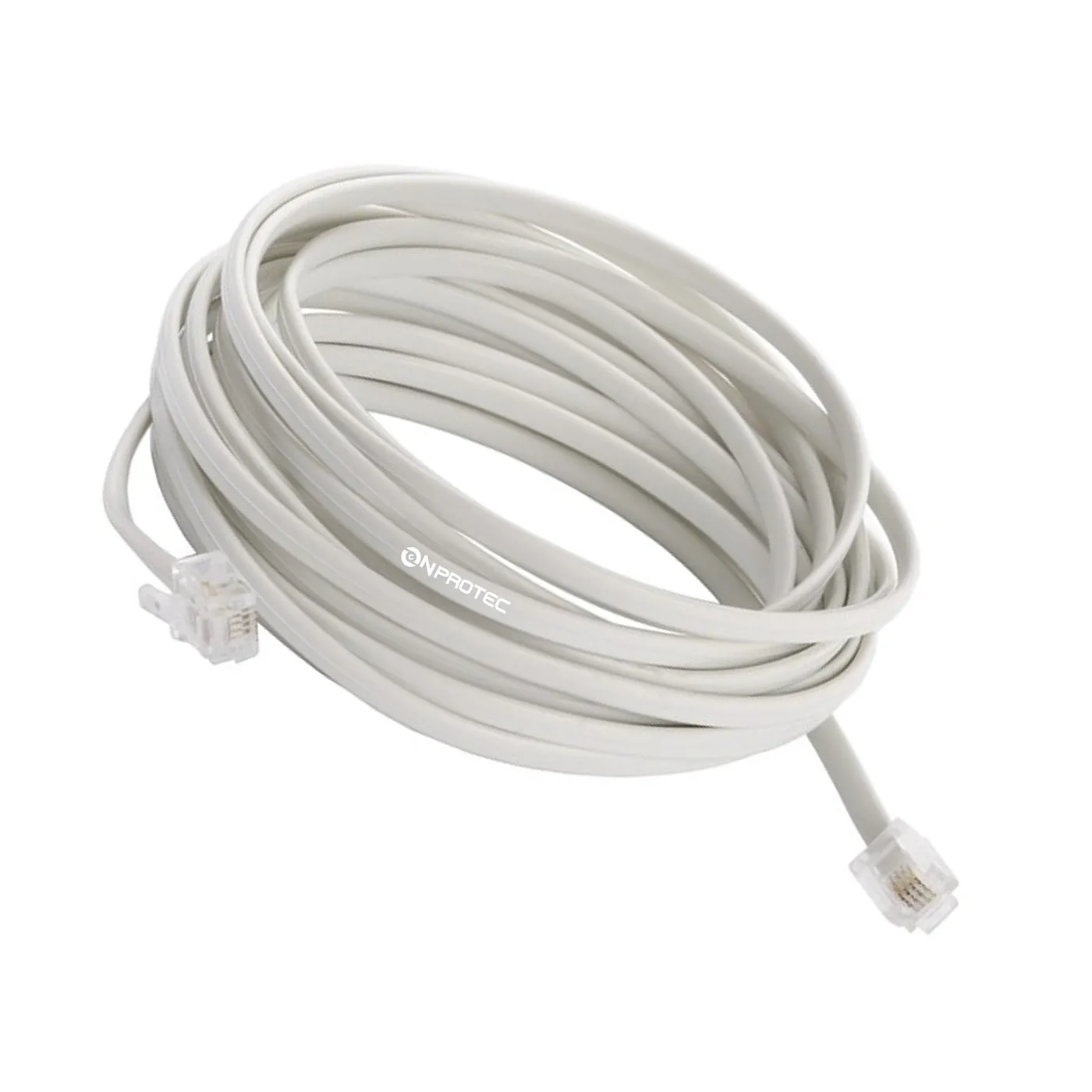 [020141] [WP-CBL-TLF-10M] Wireplus - Cable Telefonico Plano [10 Metros]
