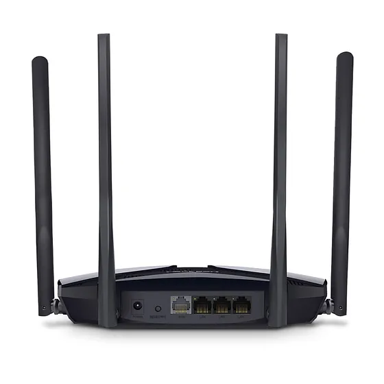 [020653] [MR80X] Mercusys - Router Inalambrico WiFi Doble Banda Gigabit AX3000 WiFi6 4 Antenas