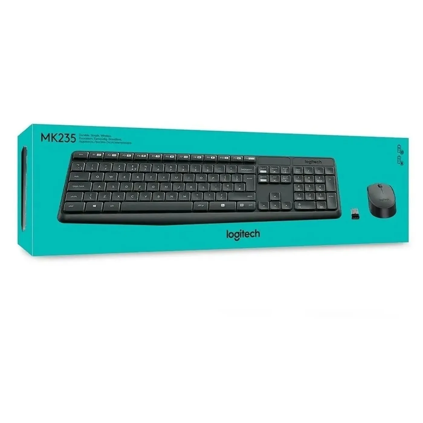[060436] [MK235-BLACK/GREY] Logitech - Combo Teclado y Mouse Inalambrico [Español] [Negro/Gris]