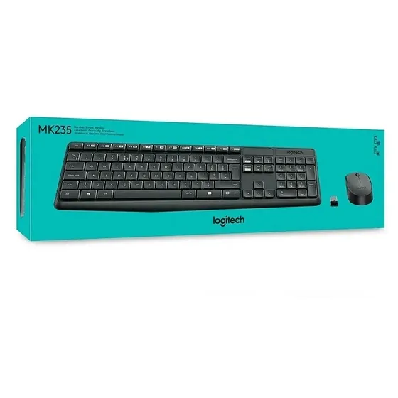 [060436] [MK235-BLACK/GREY] Logitech - Combo Teclado y Mouse Inalambrico [Español] [Negro/Gris]