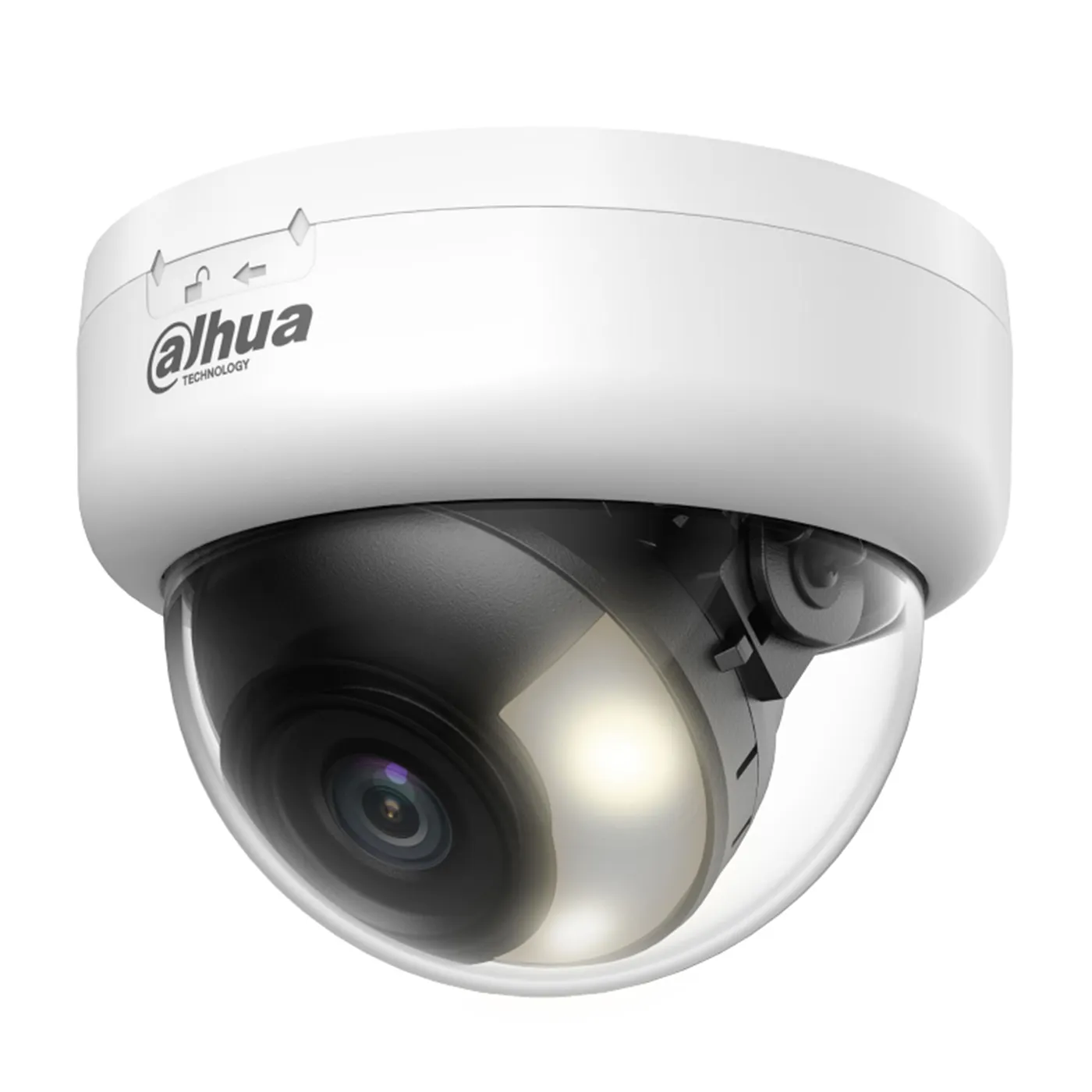 [011240] [DH-HAC-D1A21N-U-IL-A-0280B] Dahua - Cámara Domo HDCVI 1080P [2MP] Lente 2.8mm Dual Light con Audio [Serie Cooper]