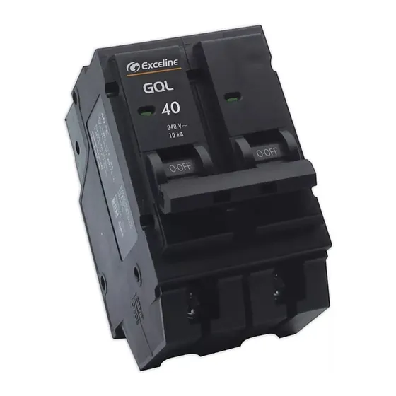 [070133] [GQL-40A-2] Exceline - Breaker Enchufable GQL TermoMagnetico 40Amp [2 polos]