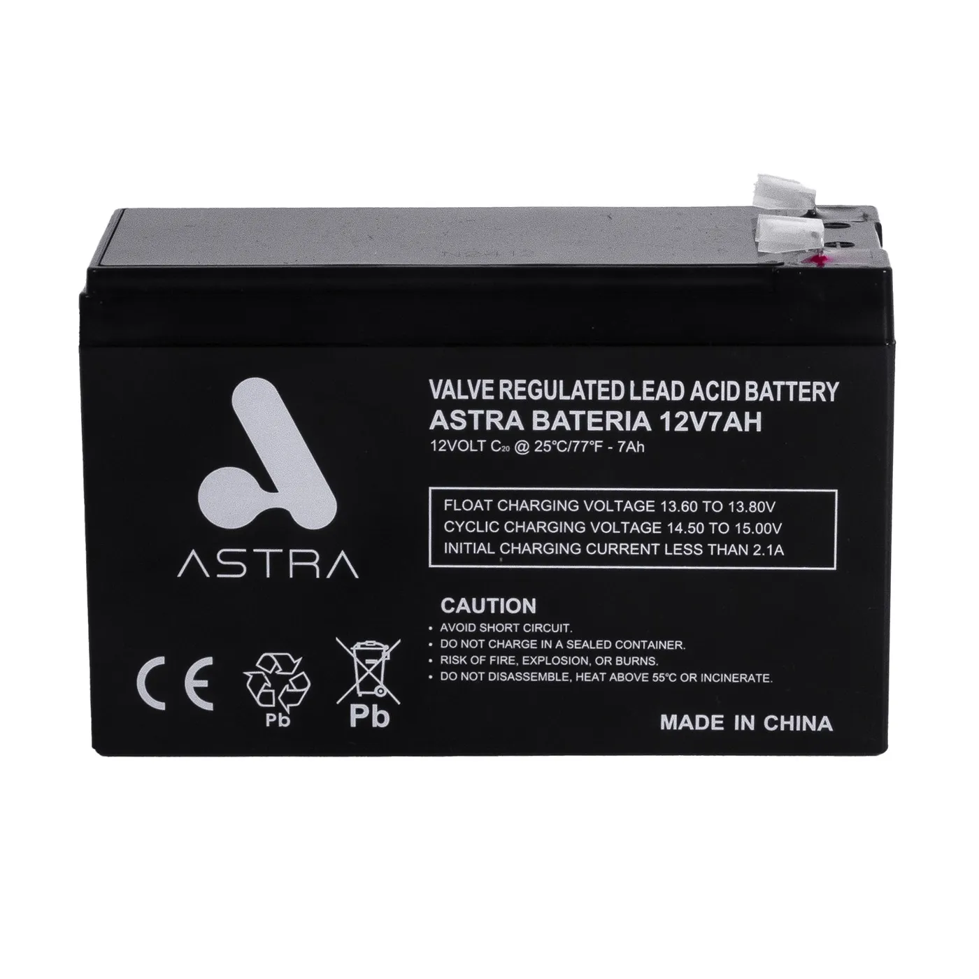 [070846] [12V7AH] Astra - Bateria Sellada Acido-Plomo 12V 7Ah
