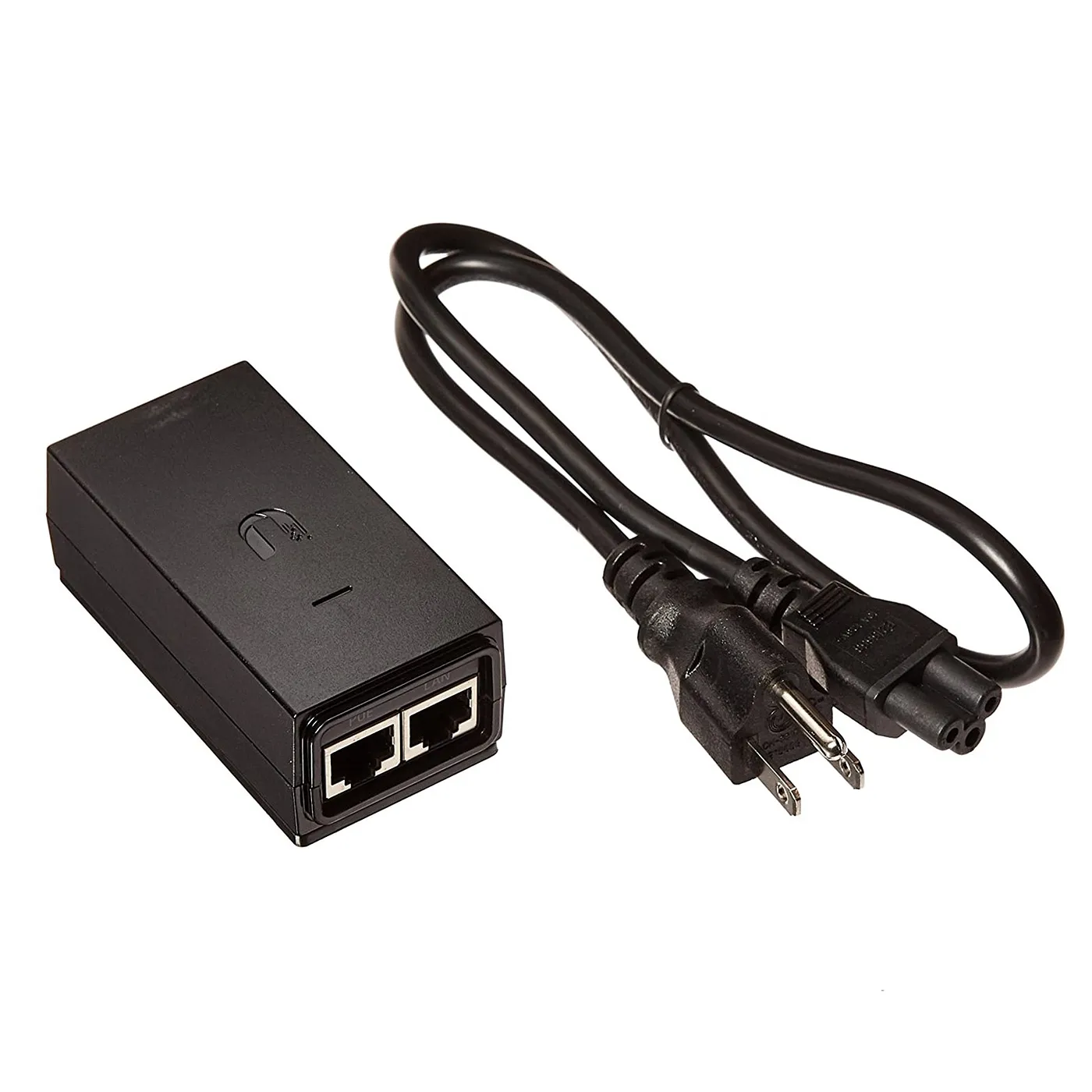 [020815] [POE-48-24W-G] Ubiquiti - Adaptador PoE de 48VDC 0.5A 24W con Puerto Gigabit [Negro]