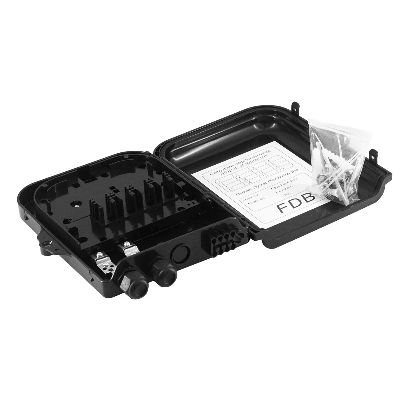 [021205] [ATB-CAJANAP8] Beconnect - Caja de Distribucion NAP [Vacia] FTTH  para exteriores 8 hilos Fibra Optica 