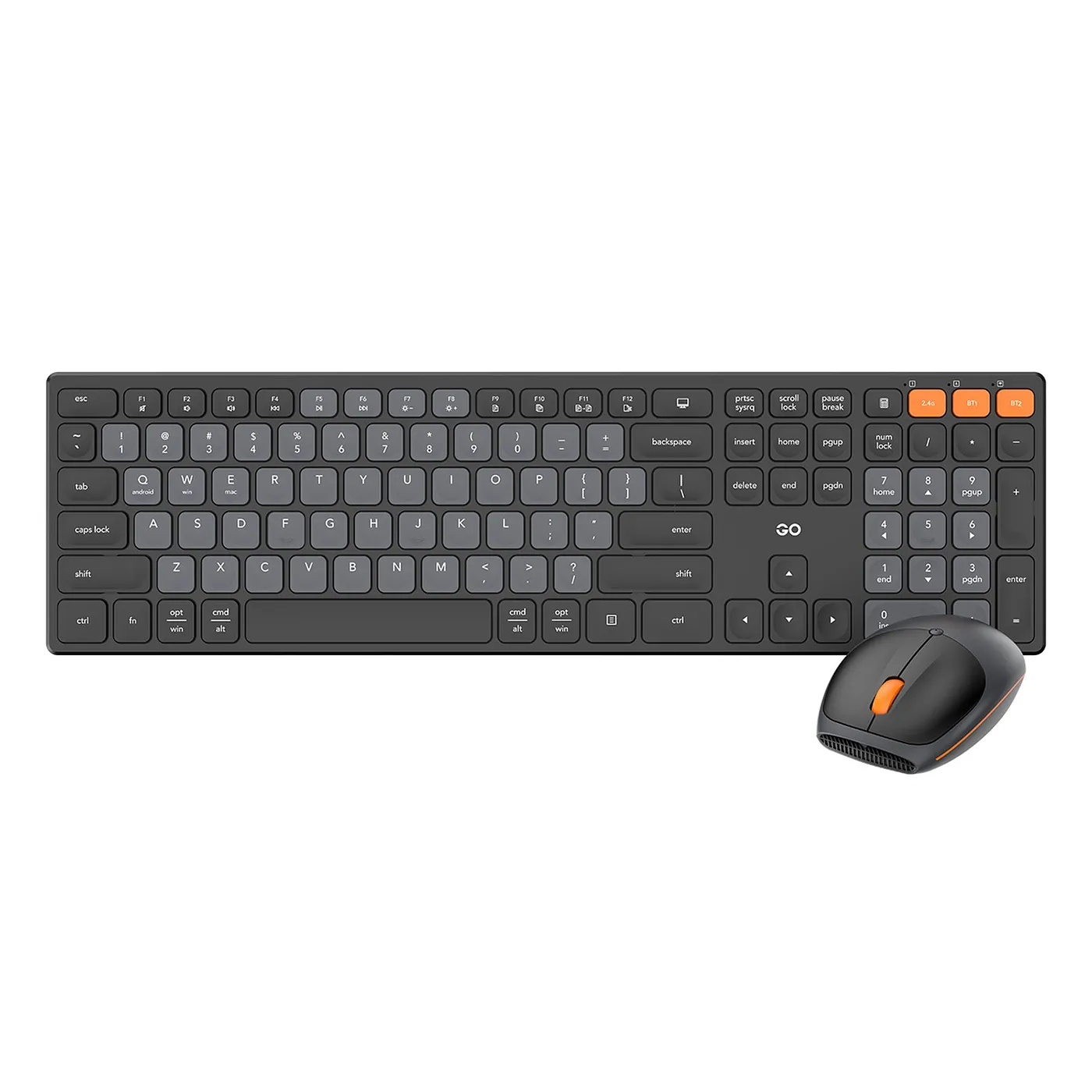 [061174] [WK895-BLACK] Fantech - Teclado+Mouse Go Inalámbrico [Negro]
