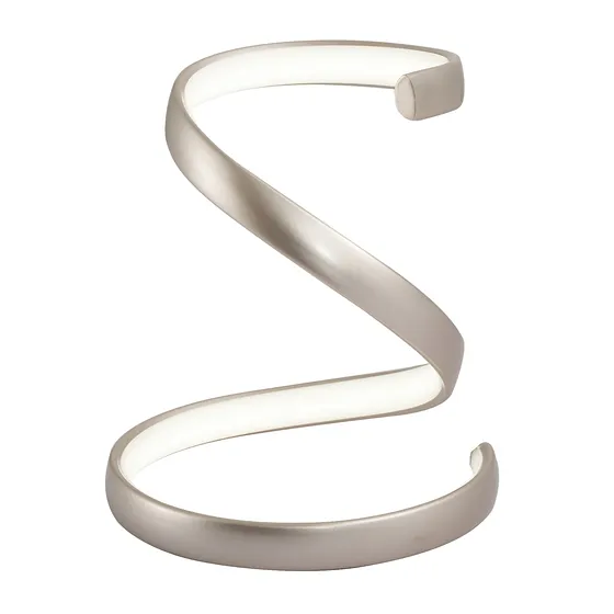 [050730] [S-06M2-NI] Lucerna - Lampara de Mesa Decorativa Cobra 12w Nickel [180mmx210mm] C/Switch 3 tonos 3K-4K-6K 