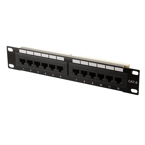 [020002] [WP-PPC6-12] Wireplus - Patch Panel 12 Puertos CAT6 (Categoria 6)