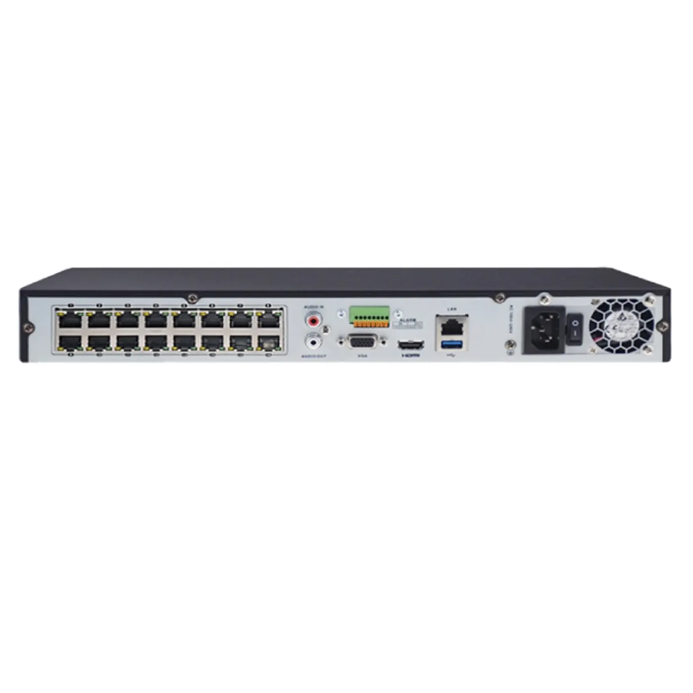 [010283] [DS-7616NI-Q2/16P] Hikvision - NVR 4K [8MP] 16 Canales IP 16 Puertos POE Salida de vídeo 4K