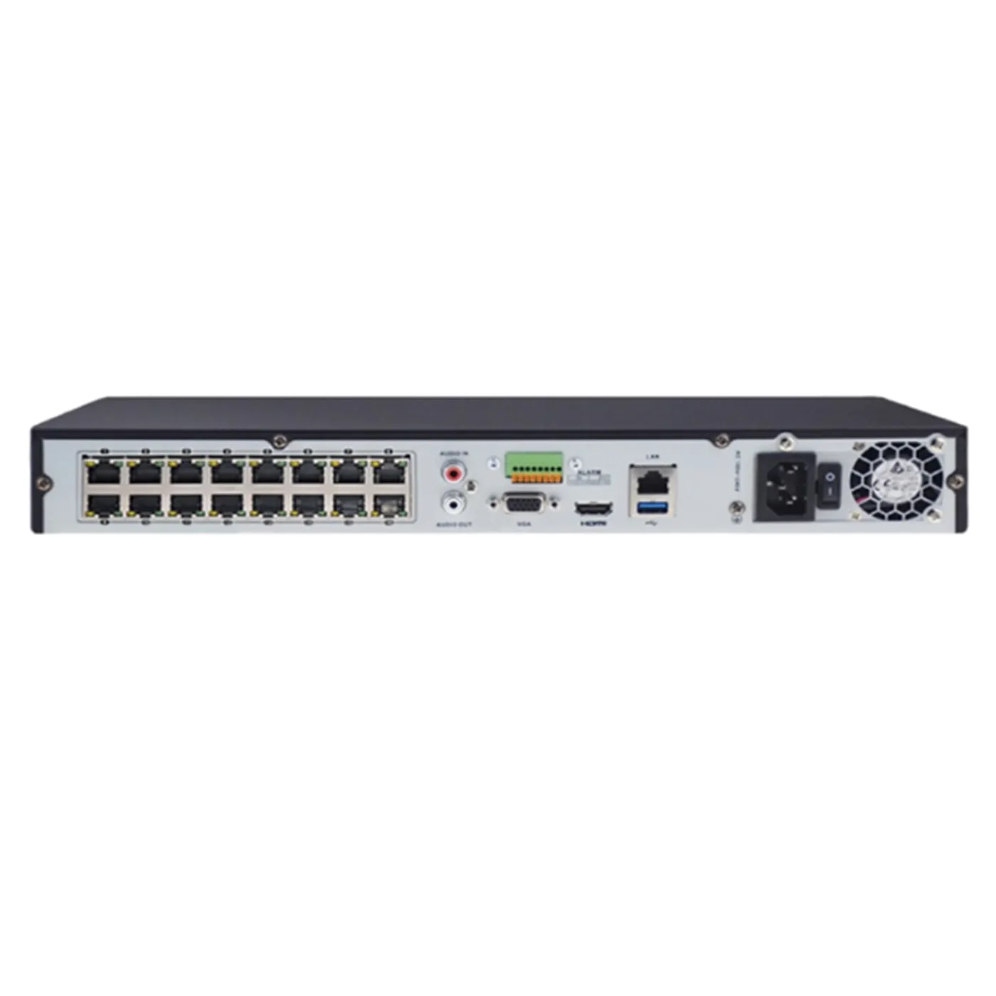 [010284] [DS-7616NI-K2/16P] Hikvision - NVR 4K [8MP] 16 Canales IP 16 Puertos POE Salida de vídeo 4K