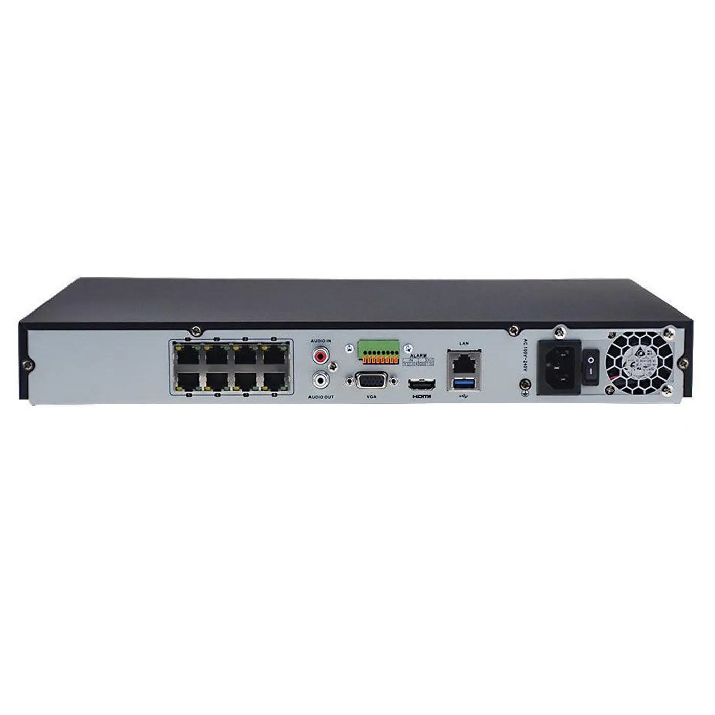 [010405] [DS-7608NI-K2/8P] Hikvision - NVR 4K [8MP] 8 Canales IP 8 Puertos POE Salida de vídeo 4K