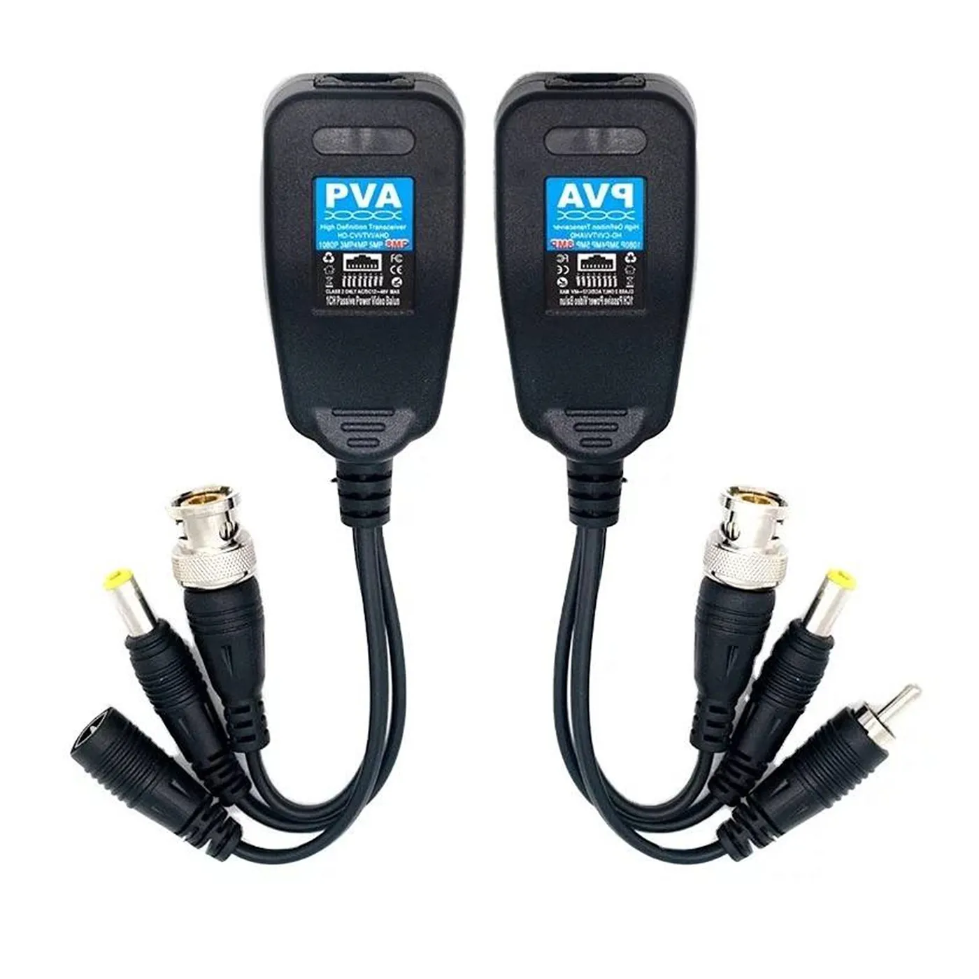 [010407] Video Balun Pasivo HD 4K [8MP] RJ45 Audio/Video/12V Generico