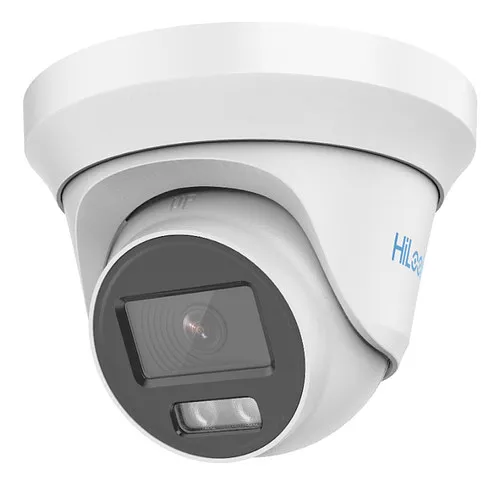 [010447] [THC-T229-MS(2.8mm)] HiLook - Cámara HD Domo ColorVU con Audio 1080P [2MP] Lente 2.8mm [Metalico]