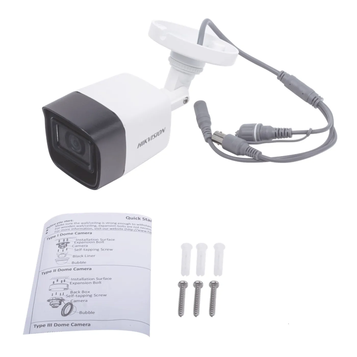 [010306] [DS-2CE16D0T-ITFS(2.8mm)] Hikvision - Cámara HD Bullet con Audio 1080P [2MP] Lente 2.8mm [Metalico]