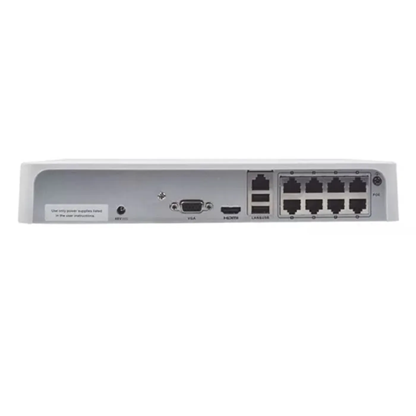 [010603] [NVR-108H-D/8P] Hilook - NVR [6MP] 8 Canales IP 8 Puertos POE Compatible con Cámaras AcuSense