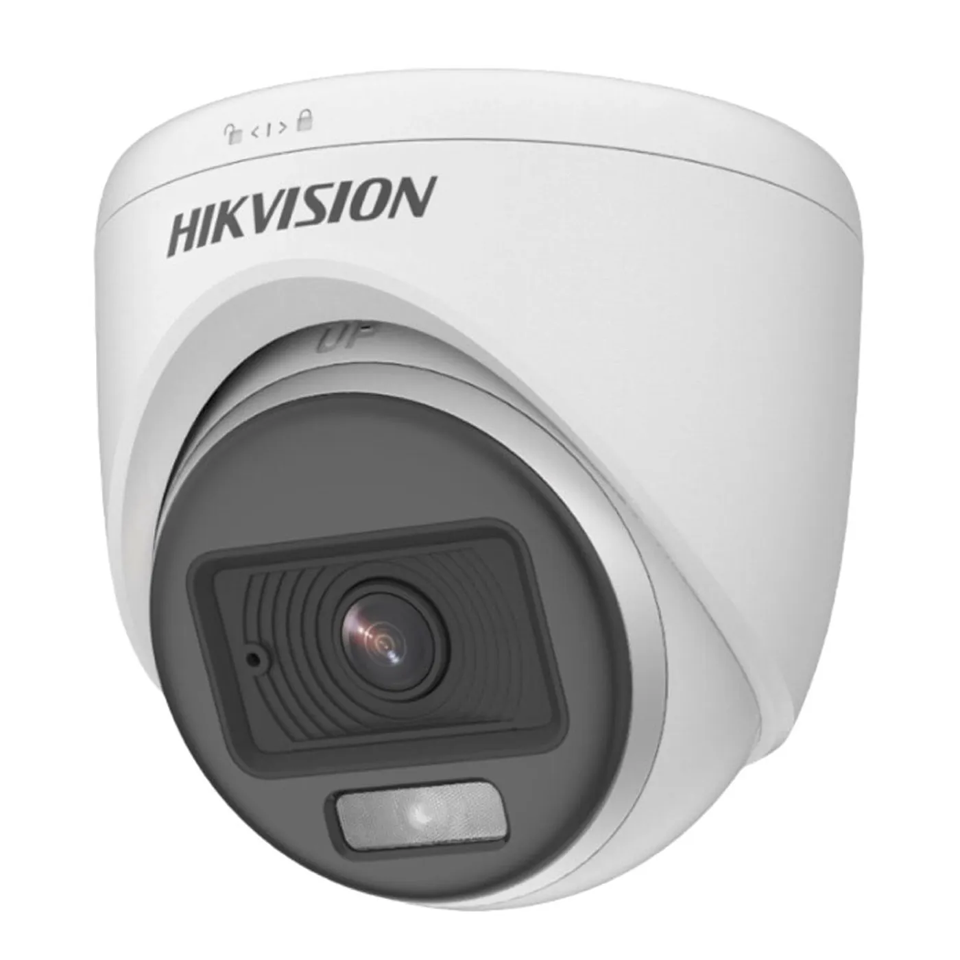 [010472] [DS-2CE70DF0T-PFS(2.8mm)] Hikvision - Cámara HD Domo ColorVU Dual Ligth con Audio 1080P [2MP] Lente 2.8mm [Plástico]