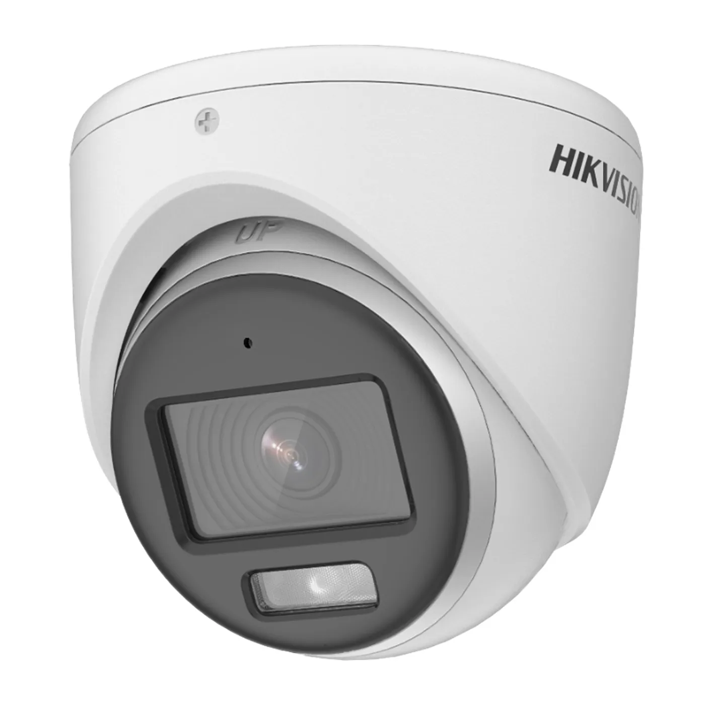 [010478] [DS-2CE70KF0T-PFS(2.8mm)] Hikvision - Cámara HD Domo ColorVU con Audio 3K [5MP] Lente 2.8mm [Plastico]