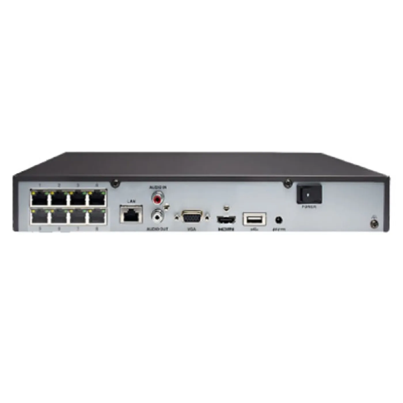 [010713] [DS-7608NI-Q1/8P] Hikvision - NVR 4K [8MP] 8 Canales IP 8 Puertos POE Salida de vídeo 4K AcuSense