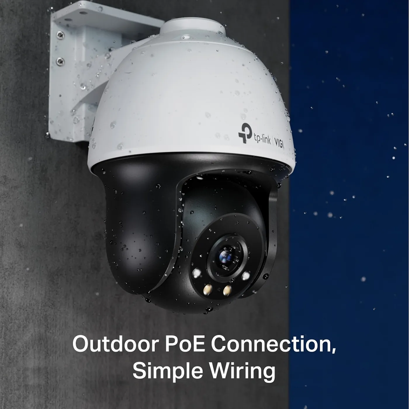 [010825] [C540-4] Vigi by TP-Link - Cámara IP PT Alta Definición [4Mp] Full Color con Audio PoE y 12V IP66 [Lente 4mm]