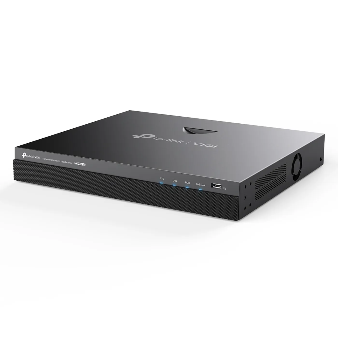 [010831] [NVR2016H-16MP] Vigi by TP-Link - NVR IP 16 Canales 16 Puertos PoE+ Salida de Vídeo HDMI 4K H.265+ ONVIF 140W PoE Budget