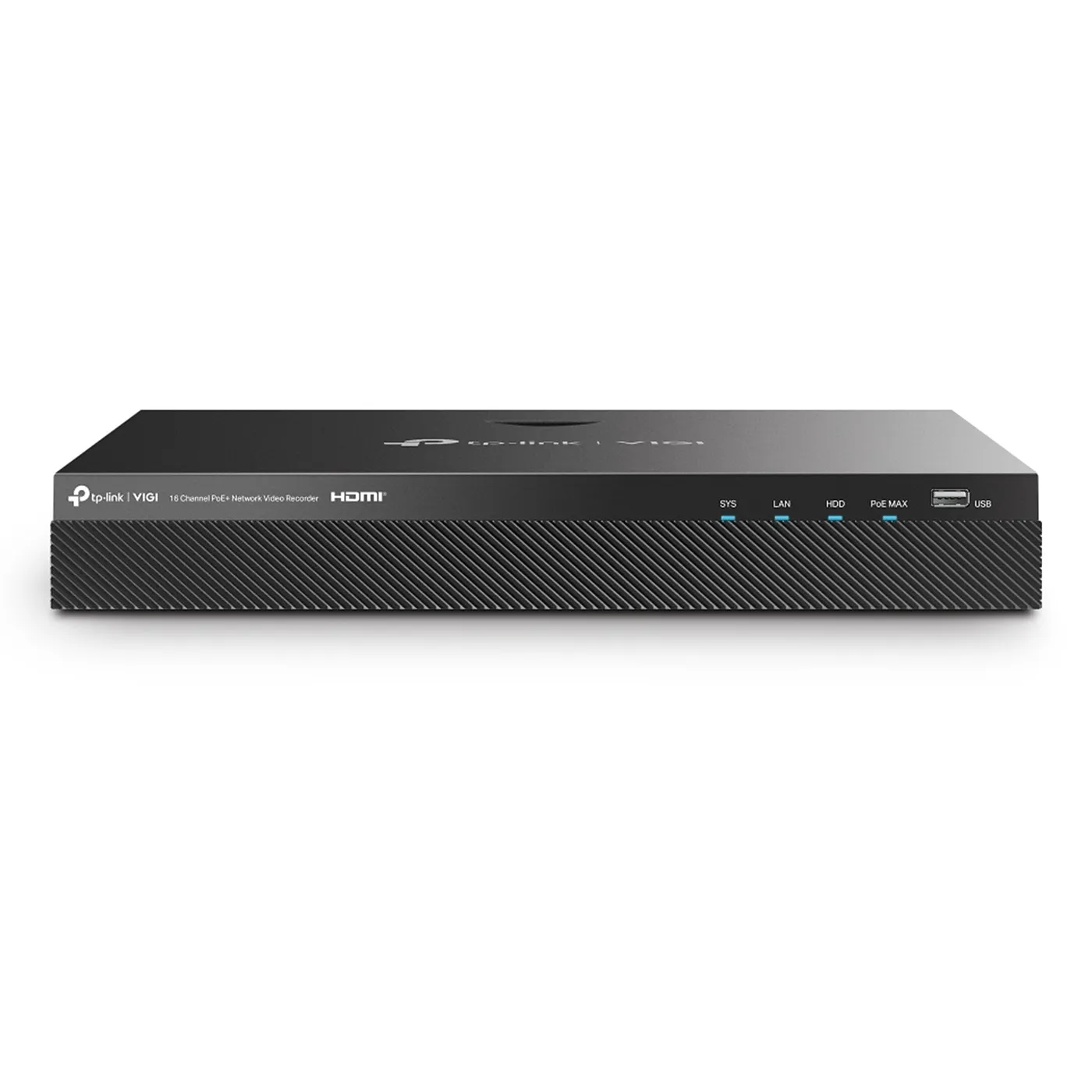 [010831] [NVR2016H-16MP] Vigi by TP-Link - NVR IP 16 Canales 16 Puertos PoE+ Salida de Vídeo HDMI 4K H.265+ ONVIF 140W PoE Budget