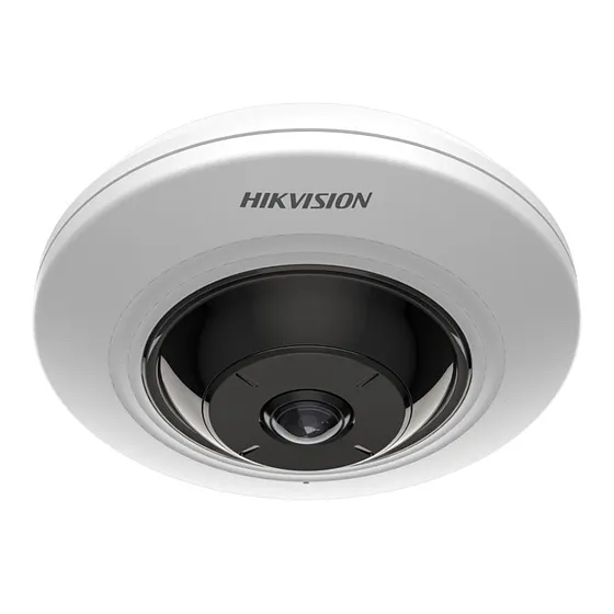 [DS-2CD2955G0-ISU(1.05mm)(O-STD)] Hikvision - Cámara HD Domo Fisheye IP 3K [5MP] Lente 1.05mm [ADC12]