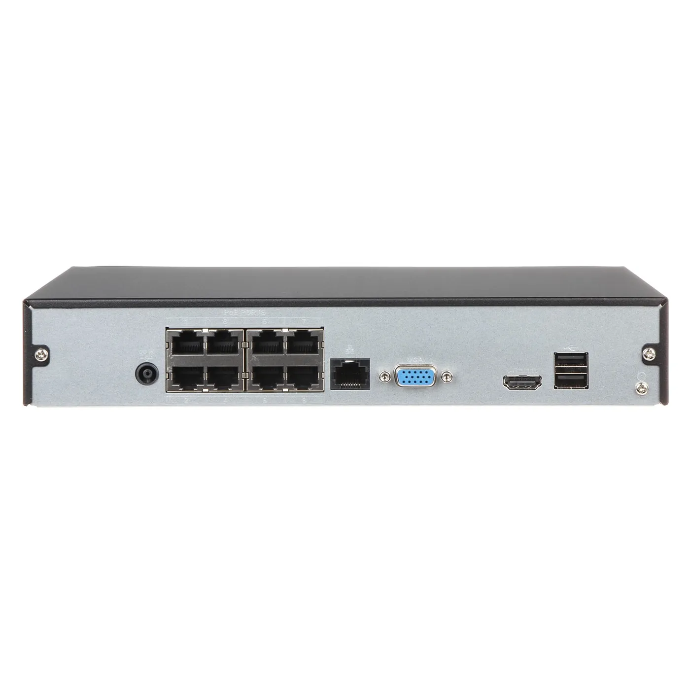 [010963] [DHI-NVR1108HS-8P-S3/H] Dahua - NVR Compacto de 8 Canales con 8 PoE y H.265 1 HDD de hasta 8Tb [Serie 1]