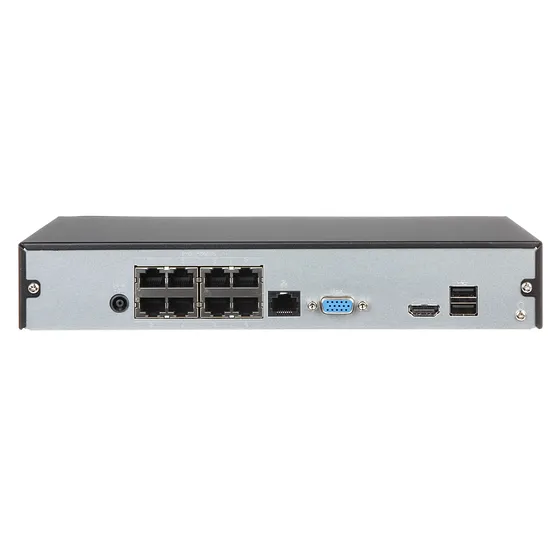 [DHI-NVR1108HS-8P-S3/H] Dahua - NVR Compacto de 8 Canales con 8 PoE y H.265 1 HDD de hasta 8Tb [Serie 1]