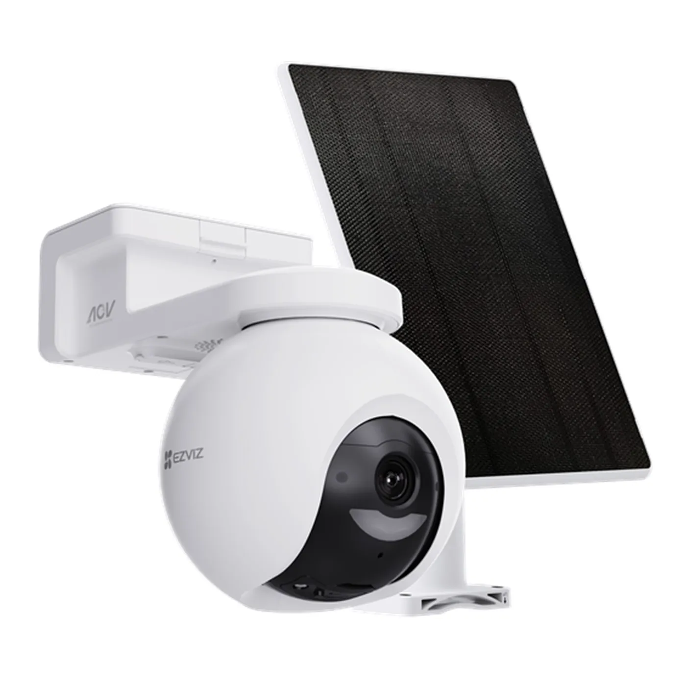 [011046] [CS-CB8/SP-R105(3MP Type-C)] Ezviz - Kit Cámara Domo IP PT Inalambrica con Bateria HD 2K [3MP] WiFi Rotatoria Lente 4mm con Panel Solar Exterior/Interior