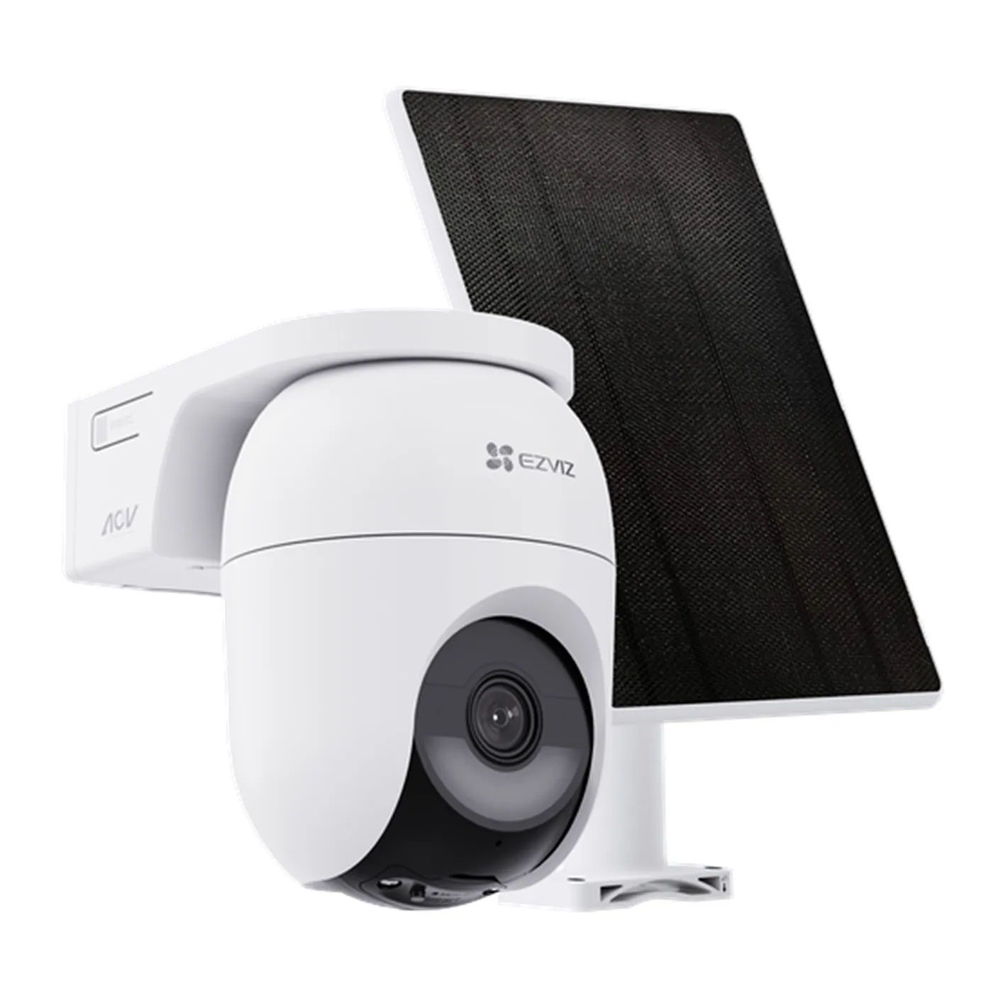 [011050] [CS-CB8c/SP-R100] Ezviz - Kit Cámara Domo IP PT Inalambrica con Bateria HD 2K [4MP] WiFi Rotatoria Lente 4mm con Panel SolarExterior/Interior