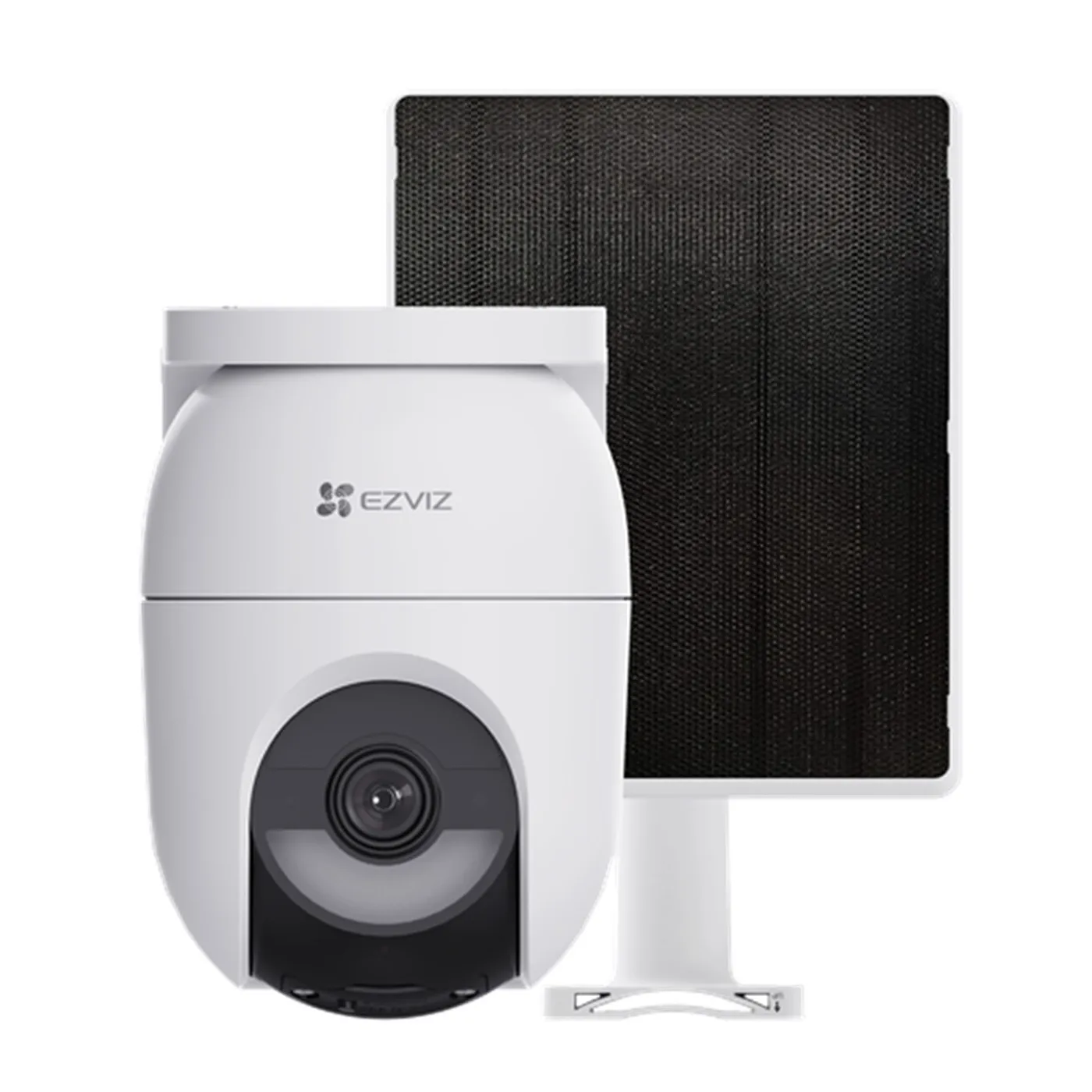 [011050] [CS-CB8c/SP-R100] Ezviz - Kit Cámara Domo IP PT Inalambrica con Bateria HD 2K [4MP] WiFi Rotatoria Lente 4mm con Panel SolarExterior/Interior
