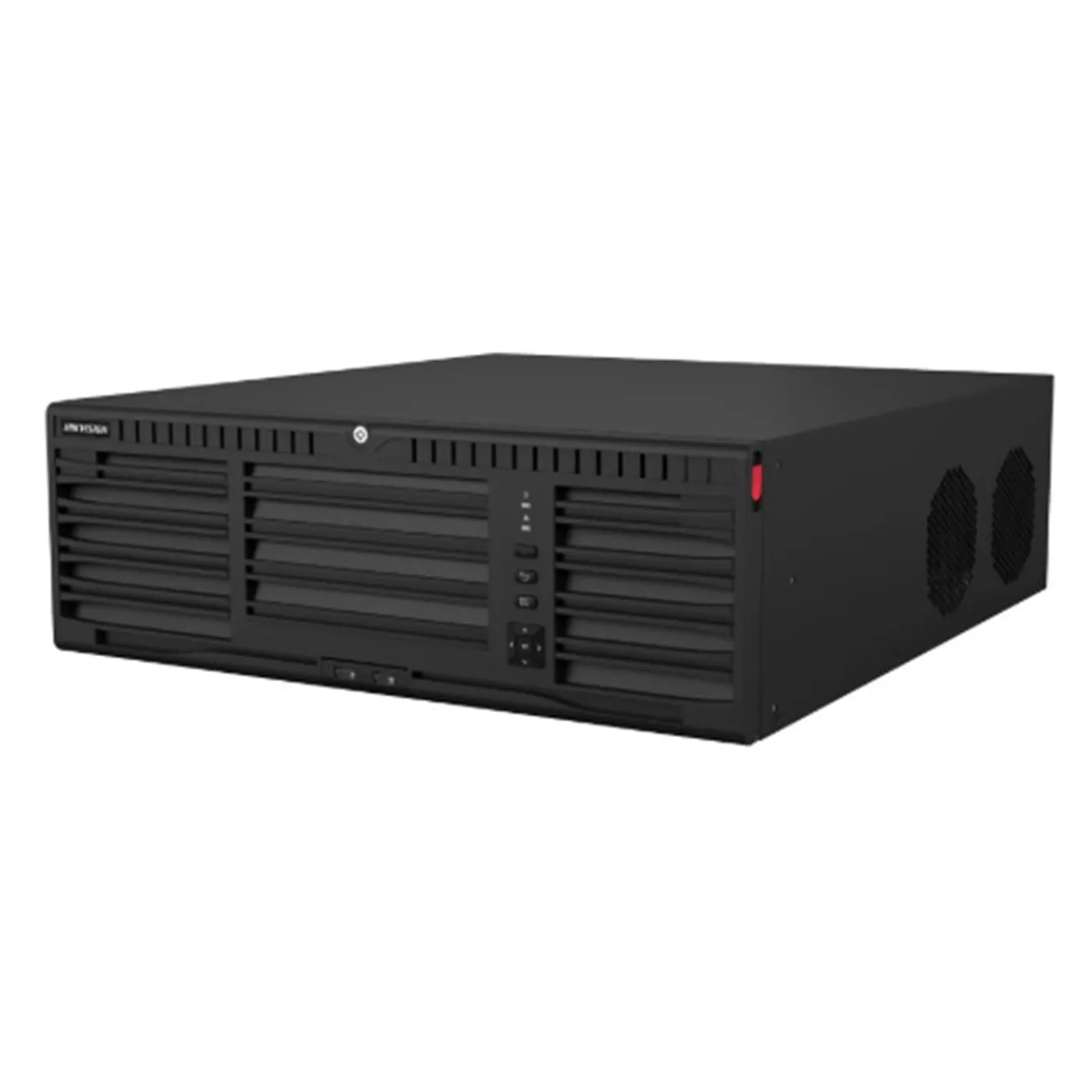 [011091] [DS-96128NI-M16(STD)] Hikvision - NVR 32 Megapixel (8K) 128 Canales IP AcuSense ANPR Conteo de Personas 16 Bahías de Disco Duro 2 Tarjetas de Red Soporta RAID con Hot Swap 2 HDMI en 8K POS Alarmas I/O Smart Search