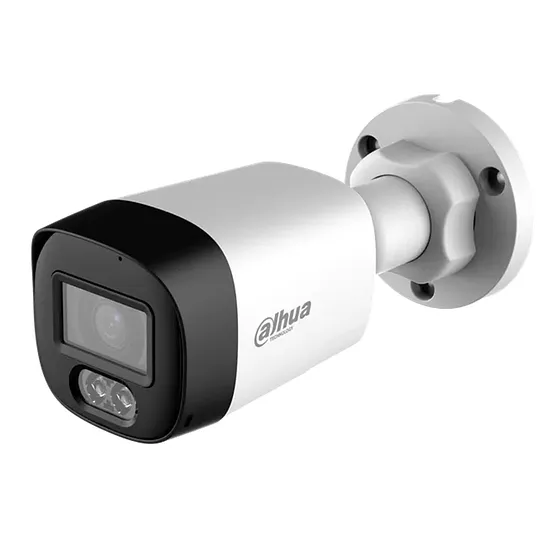 [DH-HAC-HFW1200RLN-IL-T] Dahua - Cámara Bullet 1080P [2MP] con Audio Bidireccional Lente 2.8mm Smart Dual Light [Plastico] [Serie Lite]