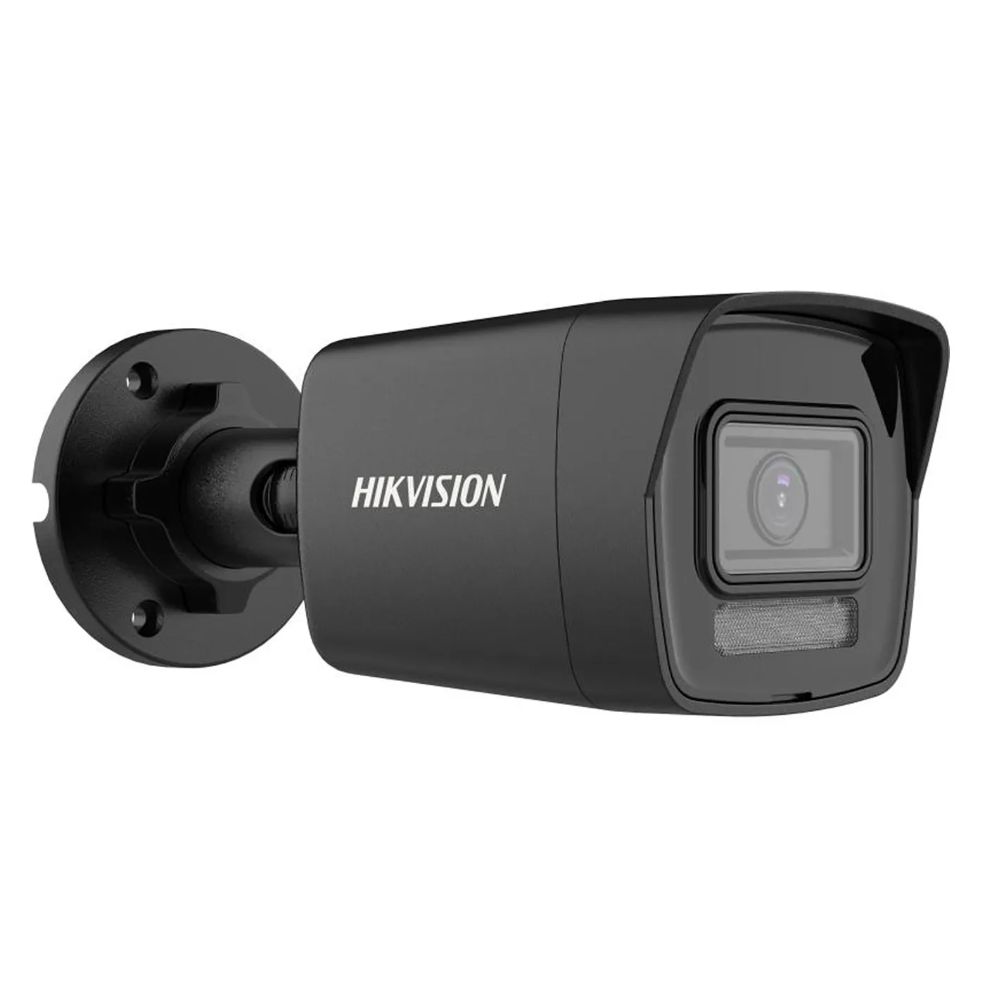[011194] [DS-2CD1043G2-LIU(BLACK)] Hikvision - Cámara HD Bullet con Audio IP 2K [4MP] Lente 2.8mm Acusense Dual Light [Metal/Plástico] [Negra]