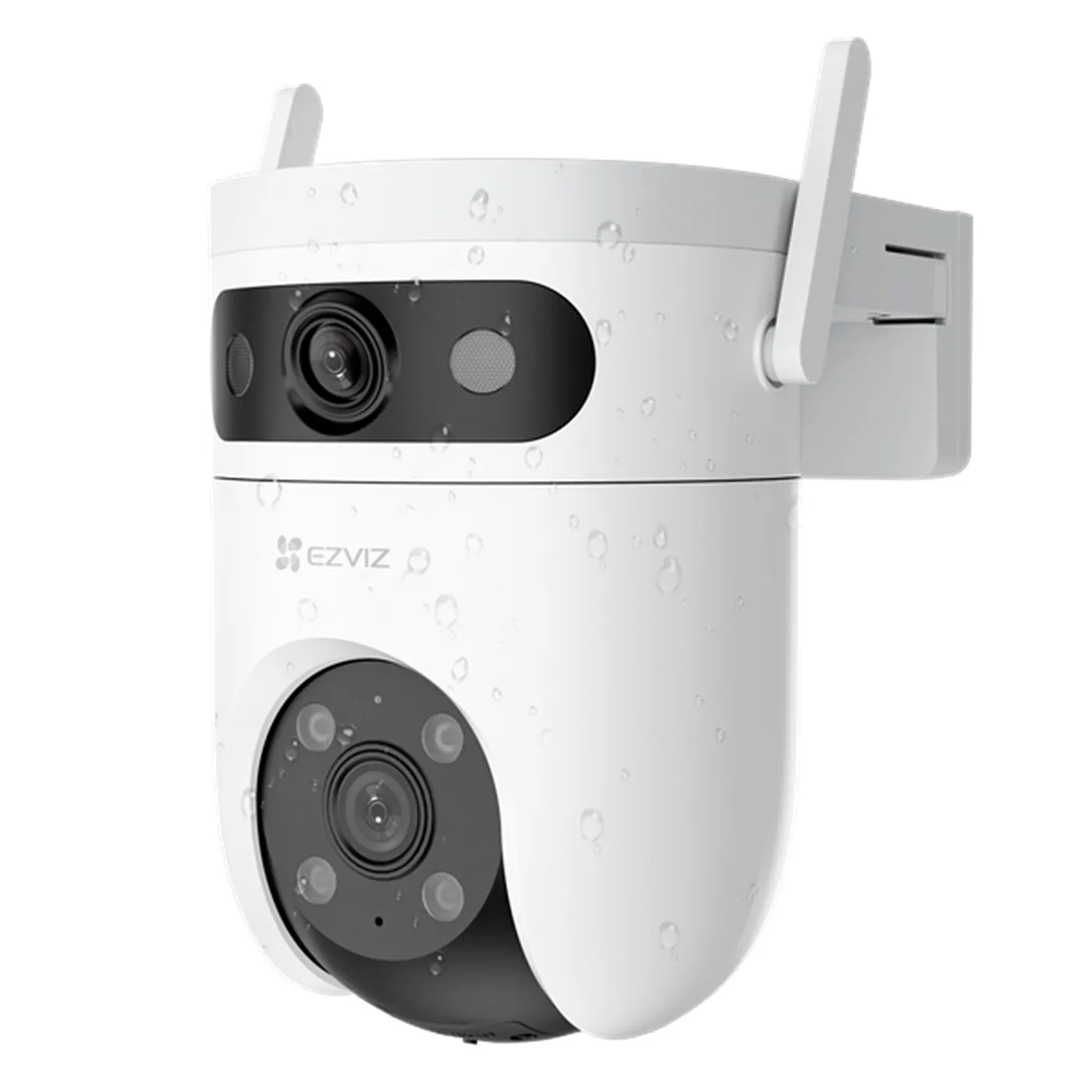 [011231] [CS-H9c-R105-8H55WFL4GA] Ezviz - Cámara Domo IP PT Inalámbrica HD 3K Doble Lente [5MP] + [5MP] 4G + Wi-Fi Lentes 2.8mm/6mm Seguimiento Automático Visión Nocturna a Color Audio Bidireccional Exterior