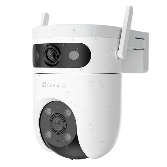 [011231] [CS-H9c-R105-8H55WFL4GA] Ezviz - Cámara Domo IP PT Inalámbrica HD 3K Doble Lente [5MP] + [5MP] 4G + Wi-Fi Lentes 2.8mm/6mm Seguimiento Automático Visión Nocturna a Color Audio Bidireccional Exterior