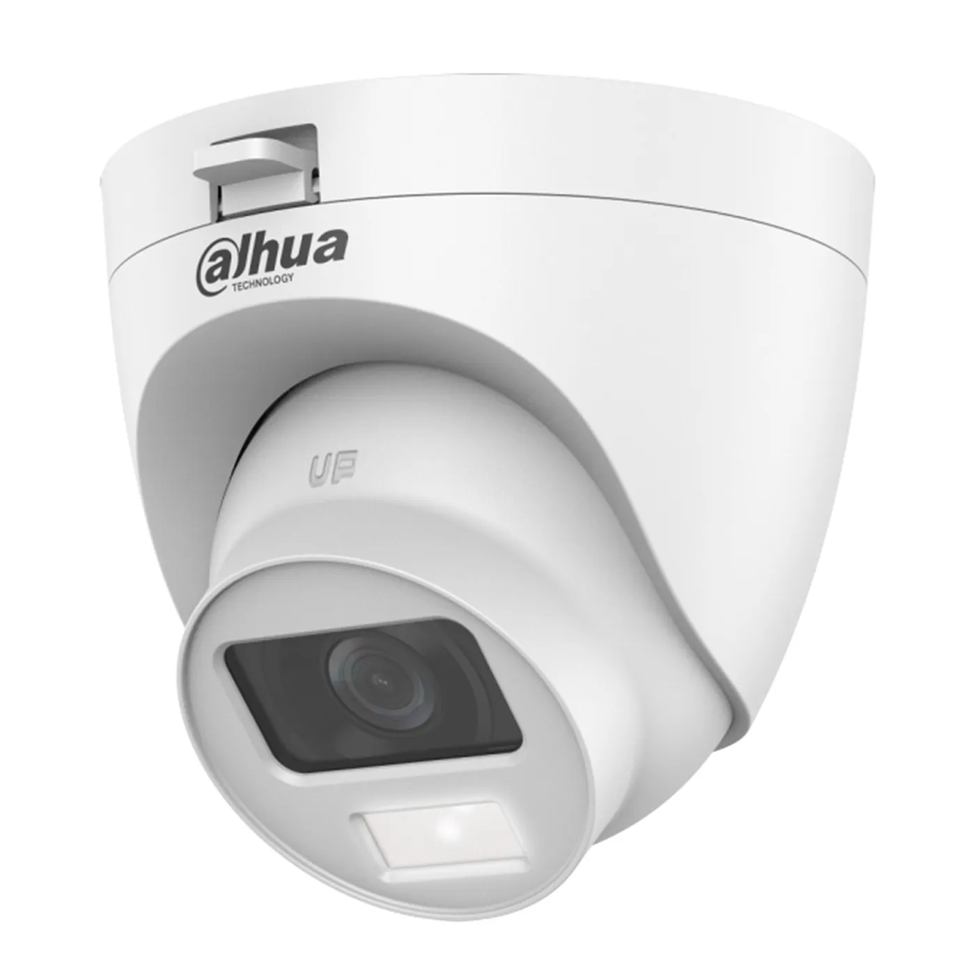 [011251] [DH-HAC-HDW1209CLQN-IL-A-0280B-S3] Dahua - Cámara Domo Turret HDCVI 1080P [2MP] Lente 2.8mm Smart Dual Light con Micrófono [Serie Lite]