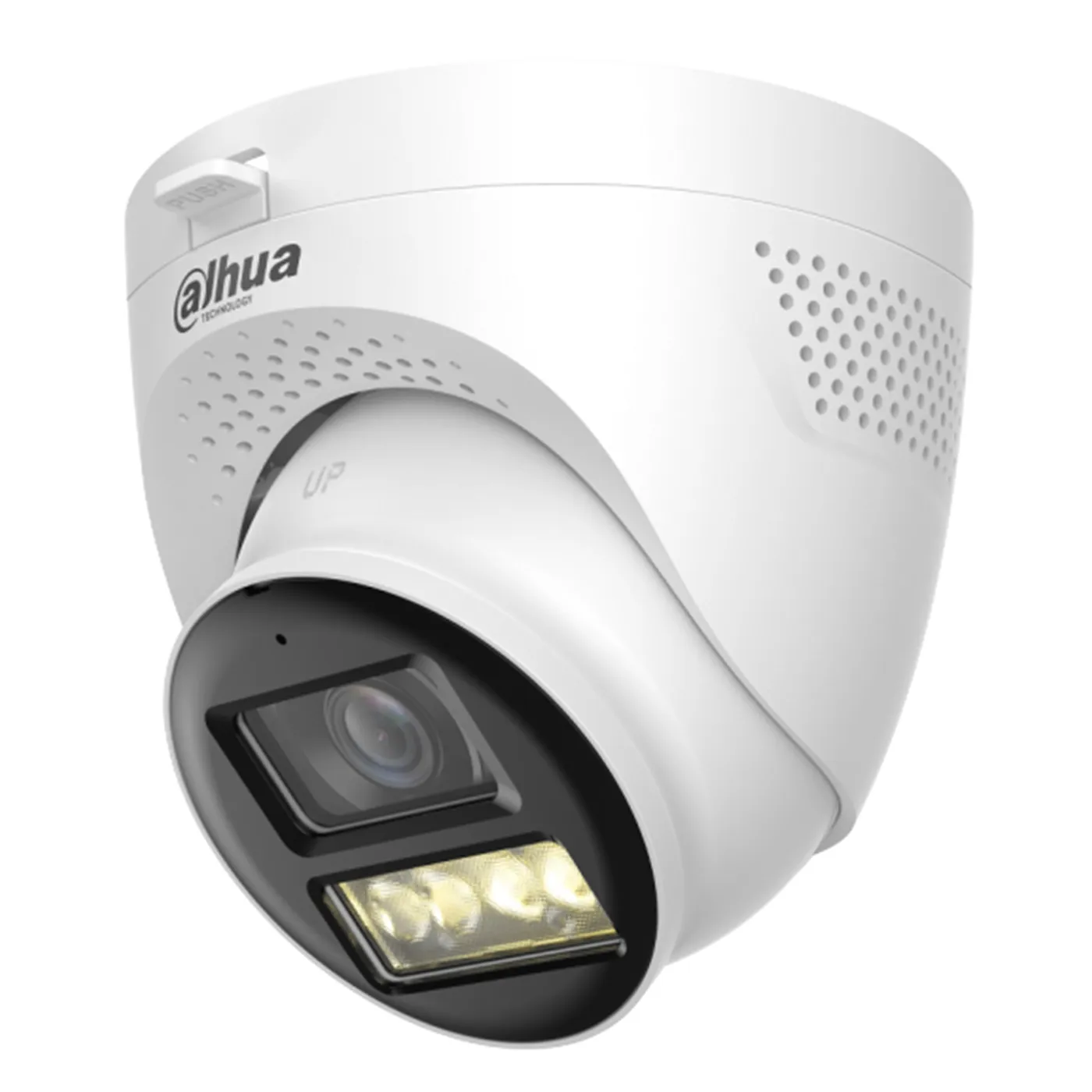 [011272] [DH-HAC-HDW1500TQN-IL-T-0280B-DIP] Dahua - Cámara Domo Turret HDCVI 5MP Lente 2.8mm Smart Dual Light Audio Bidireccional [Serie Lite]