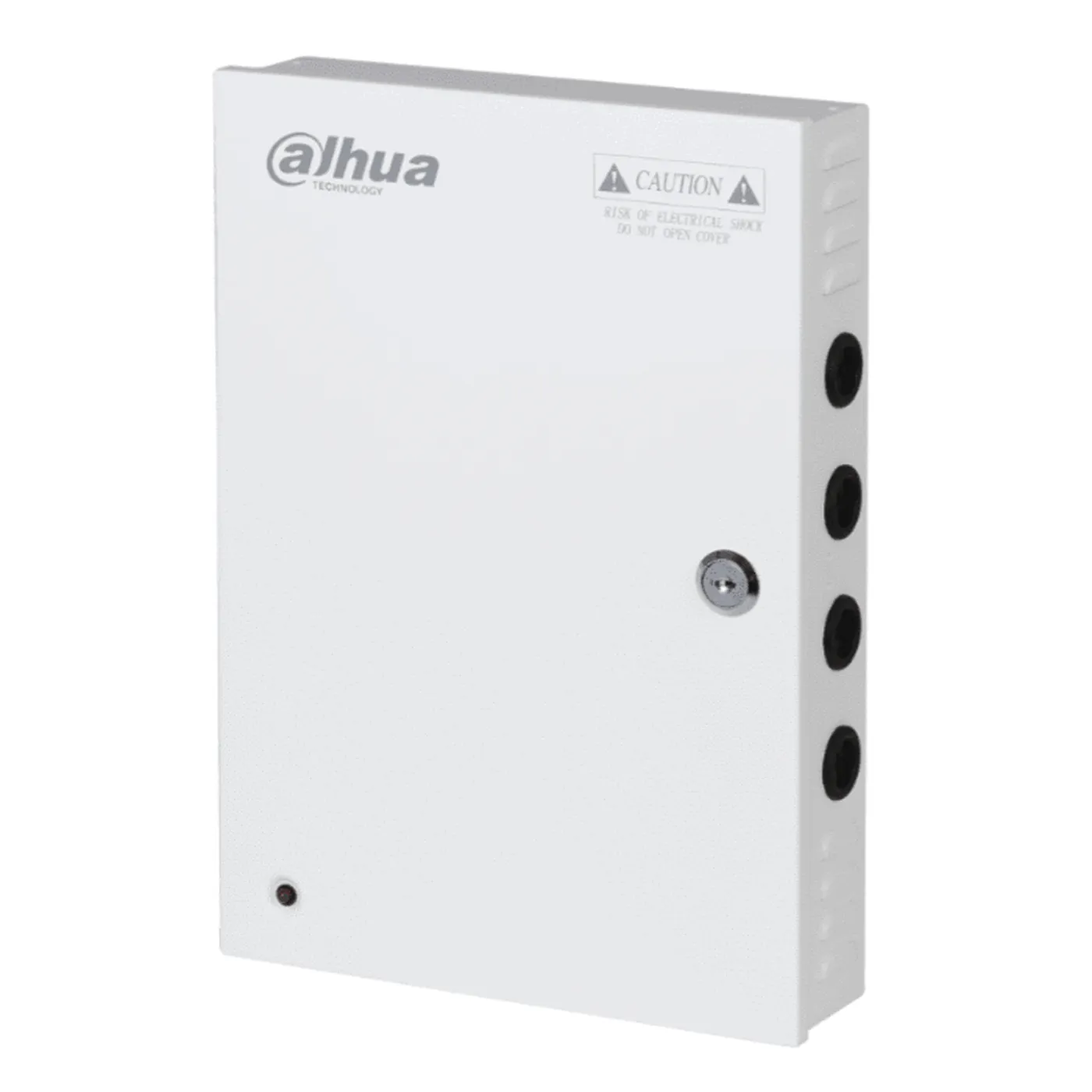 [011162] [DH-PFM343-19CH] Dahua - Fuente de Poder Centralizada de 12V 20A con Distribuidor para 19 Camaras Indicadores Led por Canal Voltaje de Entrada de AC90V-264V Fusibles Intercambiables Gabinete Metalico con Cerradura Protección Contra Descargas
