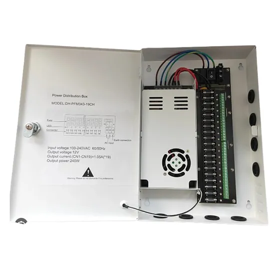 [011162] [DH-PFM343-19CH] Dahua - Fuente de Poder Centralizada de 12V 20A con Distribuidor para 19 Camaras Indicadores Led por Canal Voltaje de Entrada de AC90V-264V Fusibles Intercambiables Gabinete Metalico con Cerradura Protección Contra Descargas