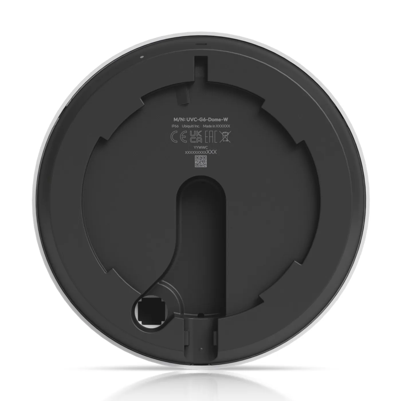 [011330] [UVC-G6-Dome-W] Ubiquiti - UniFi Protect G6 Dome, Cámara Domo 4K [8MP] con Sensor de 1/1,8 pulgadas, IR de 30 m, Reconocimiento Facial y de Matrículas, Micrófono, PoE y Protección IP66/IK10