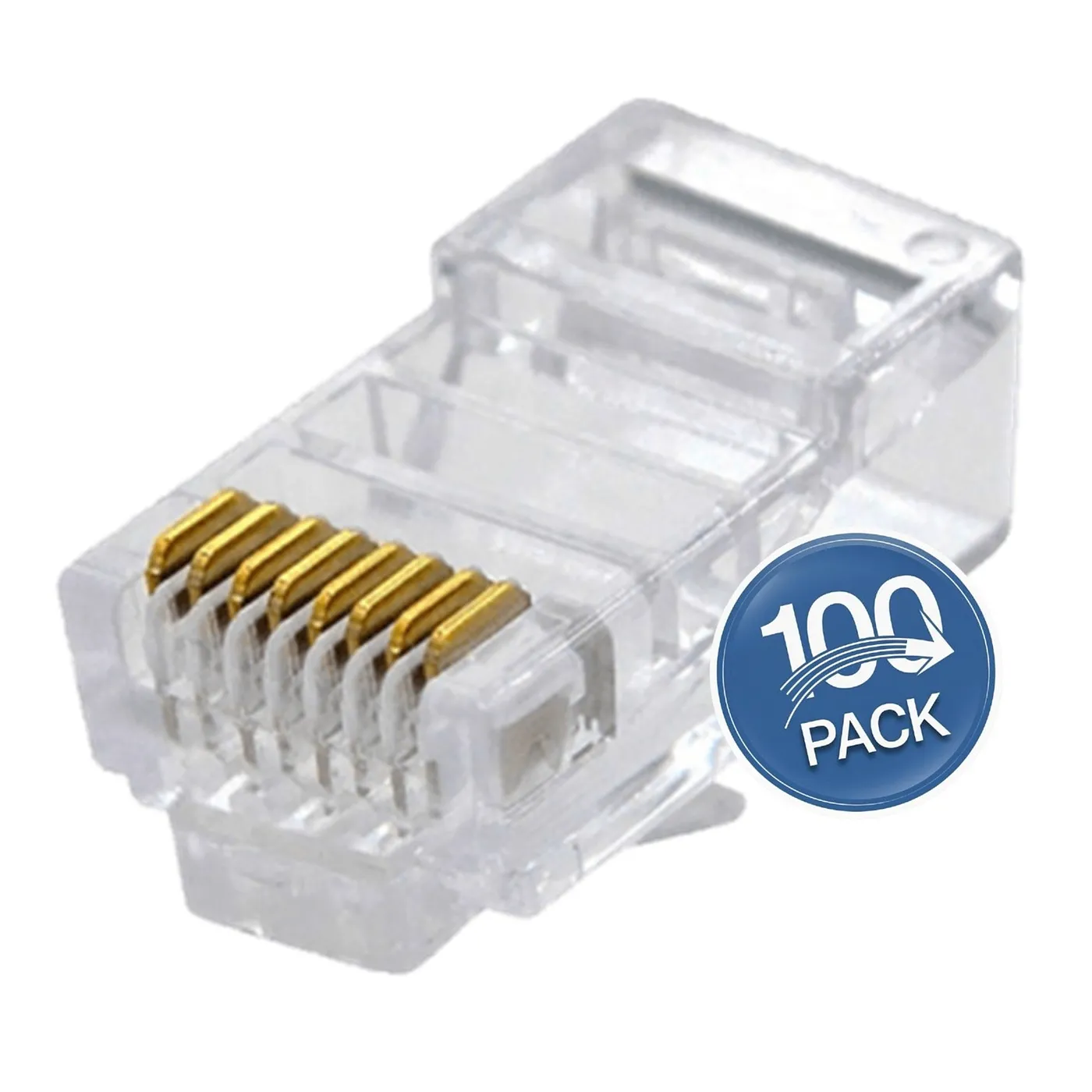 [020009] [IP-RJ45CAT6] Wiretech - Conector RJ45 CAT6 (Categoria 6) [100 Unidades]