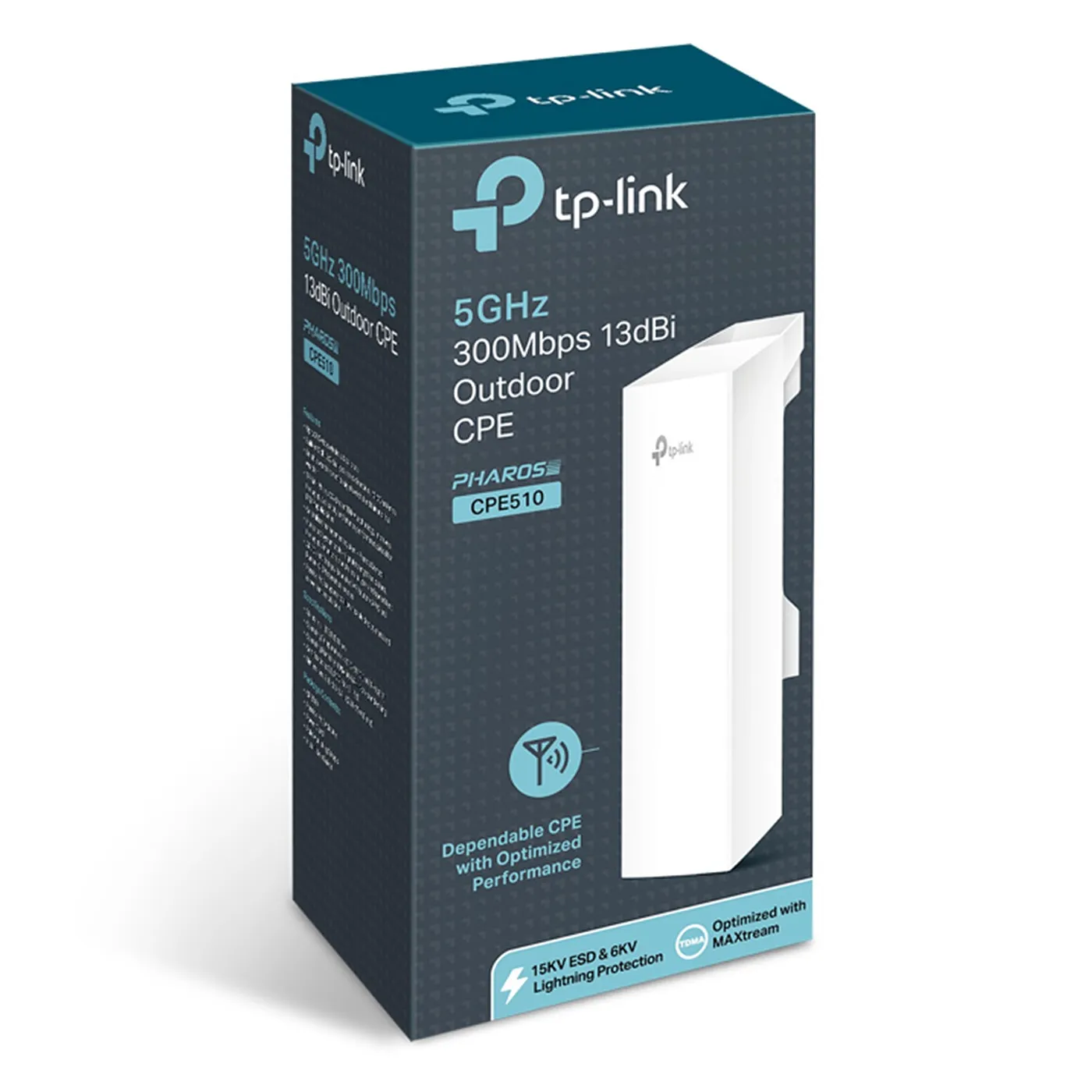 [020031] [CPE510] TP-Link - Punto de Acceso CPE Inalambrico de Exterior/Interior de 13dBi en 5GHz a 300Mbps