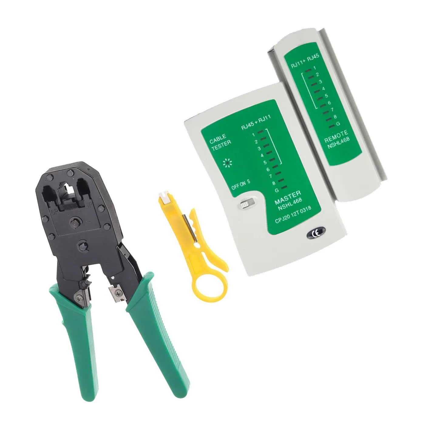 [020088] [KITRED-2PCS] Wireplus - Kit [2] Crimpeador + Tester