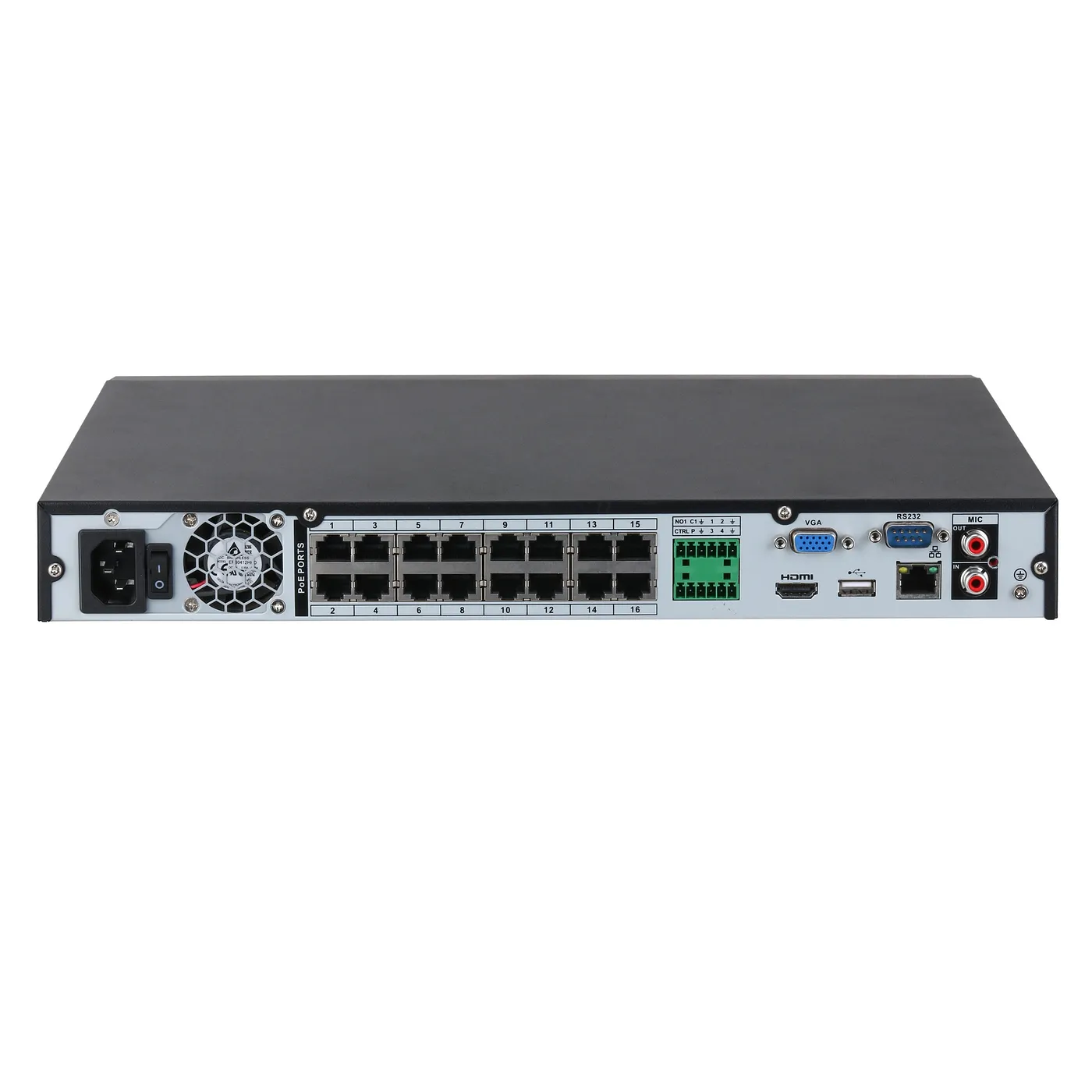 [011314] [DHI-NVR2216-16P-I2] Dahua - NVR de 16 Canales IP con 16 Puertos PoE 2 Bahías SATA [Serie WizSense]