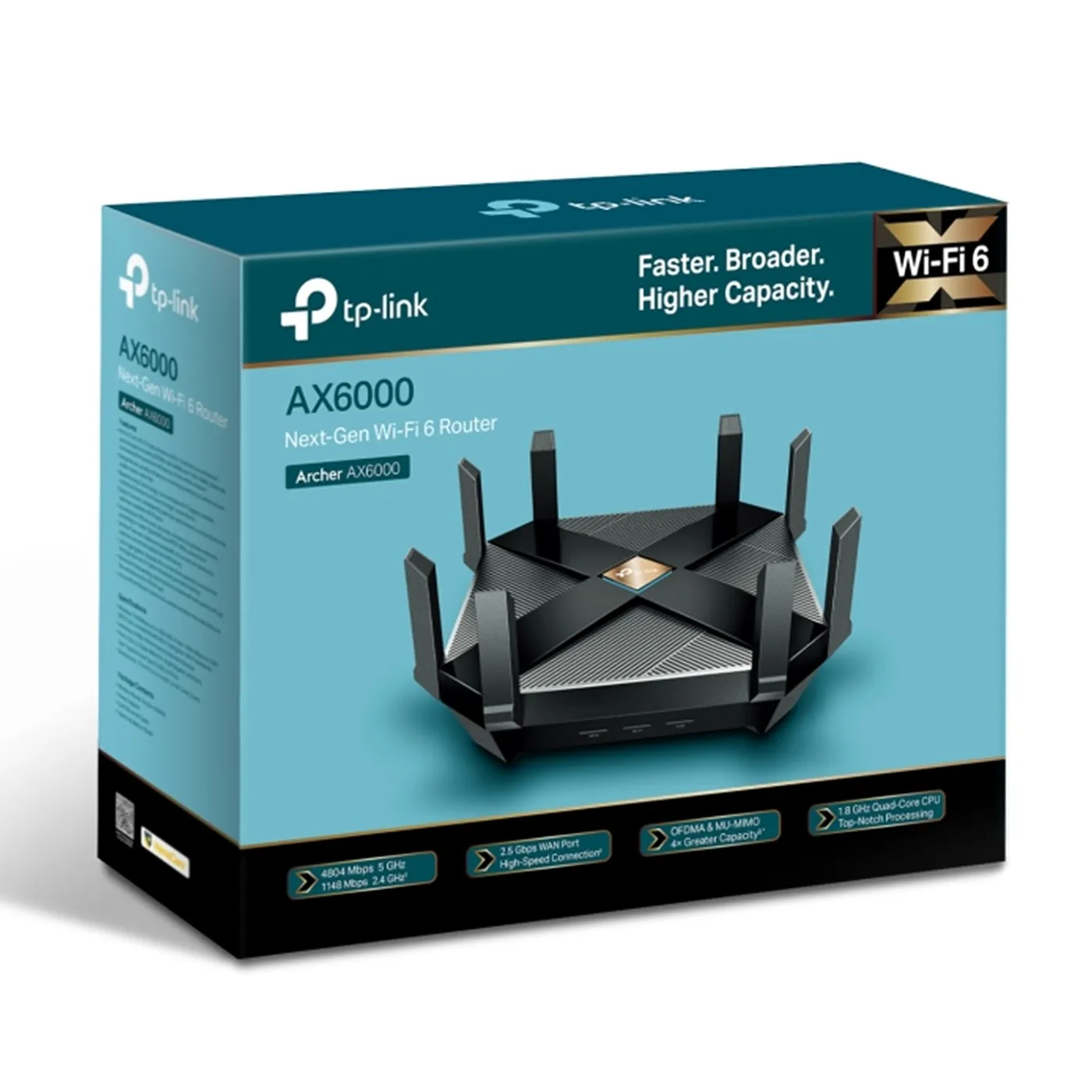[020240] [AX6000-ARCHER] TP-Link - Router Inalambrico WiFi Triple Banda Gigabit AX6000 WiFi6 8 Antenas