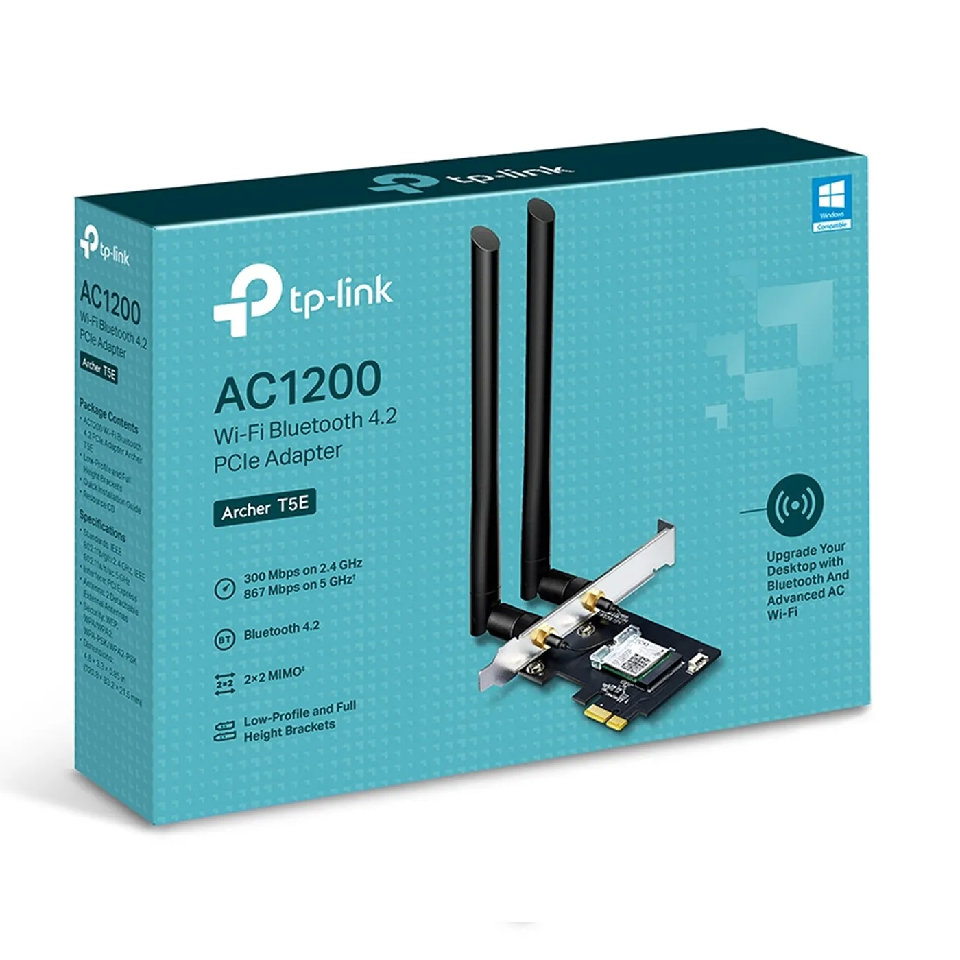 [020301] [T5E-ARCHER] TP-Link - Tarjeta Adaptador Inalambrico PCIe WiFi Doble Banda AC1200 Bluetooth 4.2 PCIe